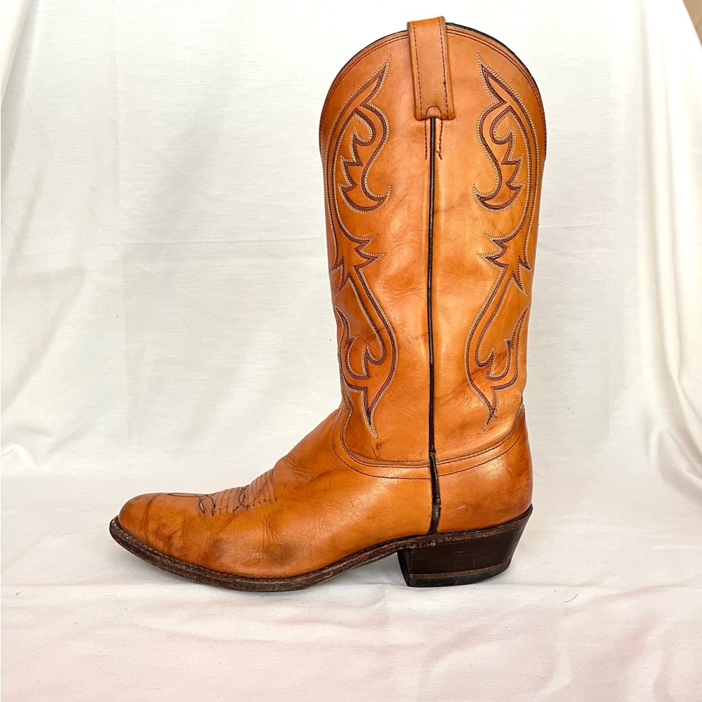 Vintage Dan Post Men's Western Boots - Brown